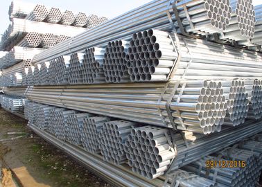1/2 - 8 Inch Galvanized Steel Pipe , BS Standard Hot Dip Galvanizing ERW Steel Tube
