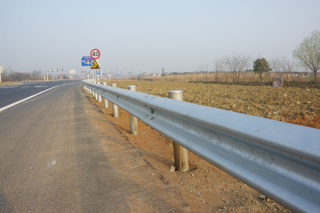 High Performance Highway Guardrail Systems , Road Safety Crash Barrier Posts