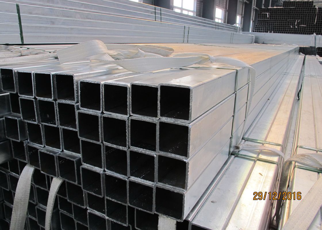 Hot Rolled Galvanised Steel Square Tube , Galvanized Square Tubing For Carports